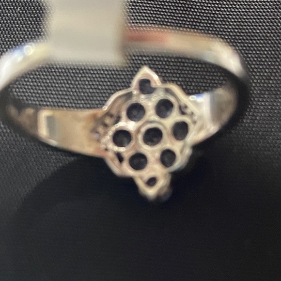 Vintage JTV Sterling Silver Tanzanite/Diamond Accent Ring - Picture 7 of 10